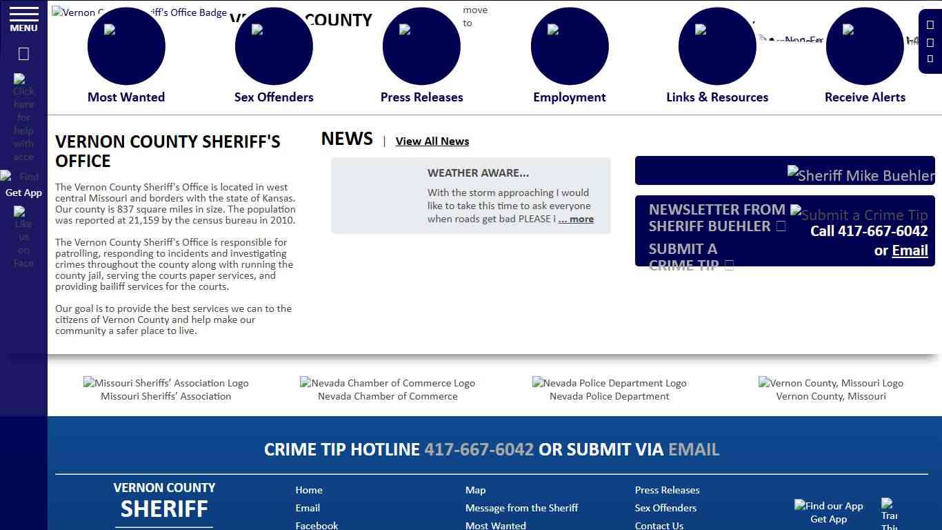 Vernon County MO Sheriff